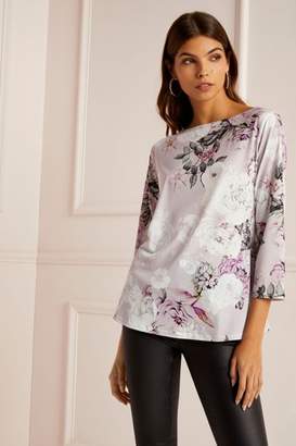 Next Lipsy Floral Boat Neck Top - 6