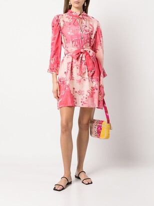 CHUFY Donna floral-print mini dress