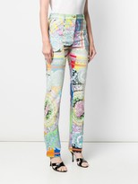 Thumbnail for your product : Versace Technicolor Baroque print jeans