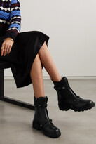 Thumbnail for your product : Valentino Garavani Roman Stud Leather Ankle Boots - Black - IT36