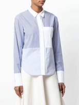Thumbnail for your product : Steffen Schraut patchwork striped shirt