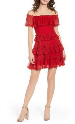 The Fifth Label National Ruffle Off the Shoulder Dress