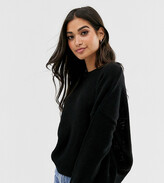 Thumbnail for your product : Brave Soul Petite grunge round neck jumper