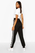 Thumbnail for your product : boohoo Tall Side Stripe Track Pants