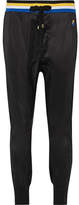 Thumbnail for your product : P.E Nation Strike Out Ribbed Knit-trimmed Stretch-jersey Track Pants