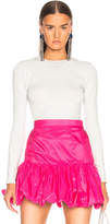 Thumbnail for your product : JoosTricot Bodycon Crew Neck Sweater in Silver White | FWRD