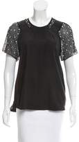 Thumbnail for your product : Rebecca Taylor Silk Embellished Top
