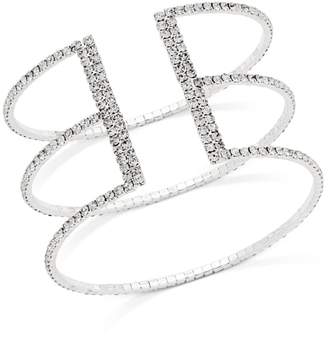 INC International Concepts Gold-Tone Crystal Triple Row Flex Bracelet, Created for Macy's
