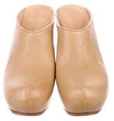 Thumbnail for your product : Rick Owens Leather Wedge Mules