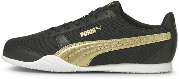 black and gold puma shoes