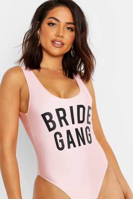 boohoo Bride Gang Hen Swimsuit