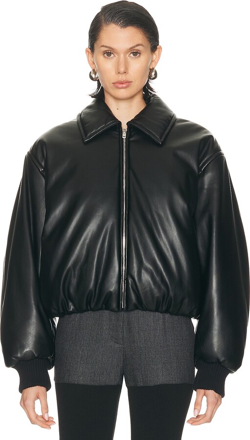 Acne Studios Leather biker jacket ShopStyle