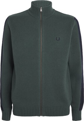 Fred Perry Glitch tartan-jacquard cardigan - ShopStyle