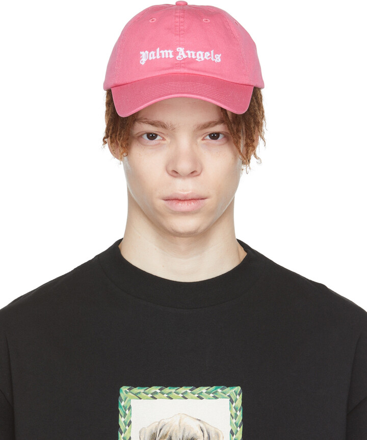 Logo Cap Pink Palm Angels Hat Palm Angels Pink Logo Cap ShopStyle Hats