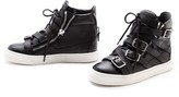 Thumbnail for your product : Giuseppe Zanotti Buckle London High Top Sneakers