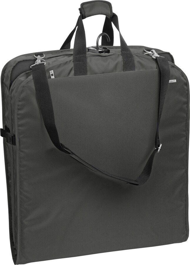 Wally Bags 42" Premium Travel Garment Bag with Shoulder Strap and Pockets