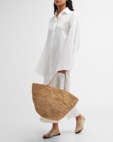 Thumbnail for your product : btb Los Angeles Sera Straw Beach Tote Bag