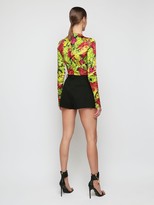 Thumbnail for your product : Versace High Waist Wool Gabardine Shorts