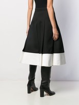 Thumbnail for your product : Rochas Two Tone Pleated Skirt