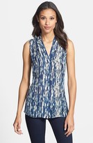 Thumbnail for your product : Nic+Zoe V-Neck Sleeveless Print Top