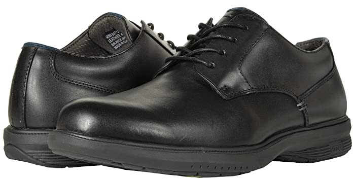 Nunn Bush Men's VINCE Plain toe oxford leather Black Shoes 84218-001 