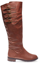 Thumbnail for your product : Wet Seal Buckled Tall Riding Boots