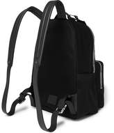 Thumbnail for your product : Valentino Garavani Rookie Leather-Trimmed Appliquéd Canvas Backpack