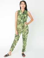 Thumbnail for your product : American Apparel Chiffon Drape Front Jumpsuit