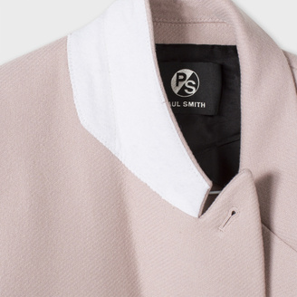 Paul Smith Women's Pale Pink Wool-Cashmere Double-Breasted Coat