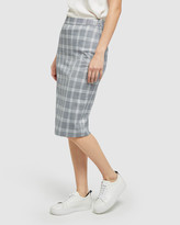 Thumbnail for your product : Oxford Women's Blue Pencil skirts - Peggy Suit Skirt - Size One Size, 8 at The Iconic