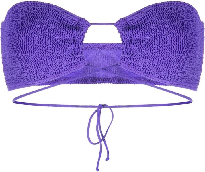 Purple Bandeau Swimsuit | Shop The Largest Collection | ShopStyle