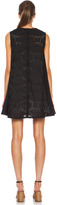 Thumbnail for your product : MSGM Eyelet Cotton Dress with White Lining in Black