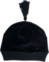 Thumbnail for your product : Emporio Armani Kids Tassel-Detail Velvet Hat