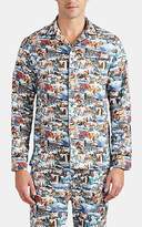 Thumbnail for your product : Maison Marcy Men's Ski-Print Cotton Slim Pajama Set - Neut. pat.