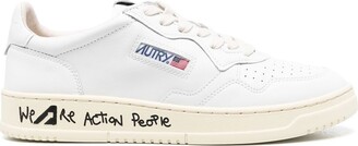 AUTRY Action slogan-print sneakers