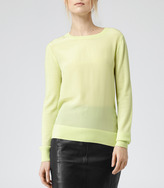 Thumbnail for your product : Sorbet Rover Plain SILK FRONT JUMPER LIME