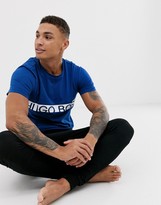 Thumbnail for your product : BOSS bodywear slim fit Identity logo t-shirt in blue