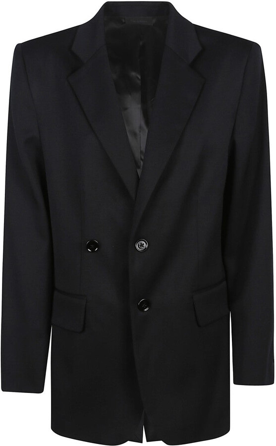 Maison Margiela Tailored Black Wool Blazer With Notched Lapel