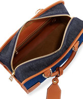 Thumbnail for your product : Loewe Amazona 28 Denim Satchel Bag