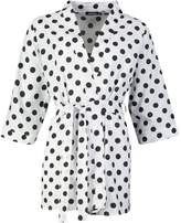 Thumbnail for your product : boohoo Cotton Polka Dot Woven Kimono Robe