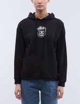 Thumbnail for your product : Stussy Stock Link Raw Edge Hoodie
