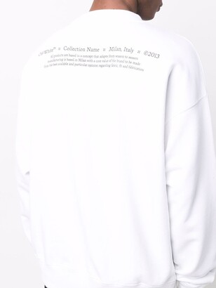 Off-White Caravaggio front boy print sweatshirt