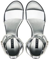 Thumbnail for your product : Senso Faye V Silver Chrome Flat Sandals