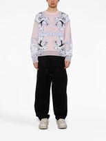 Thumbnail for your product : Bally Graphic-Print Wool Jumper