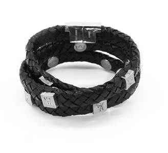 Brio Tissuville Bracelet Black Silver