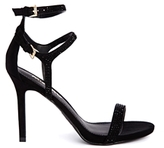 Thumbnail for your product : Miss KG Emelie Black Barely There Heeled Sandals