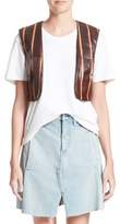 Thumbnail for your product : Simon Miller Striped Genuine Eelskin Vest