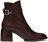Thumbnail for your product : Chloé Burgundy Gaile Boots