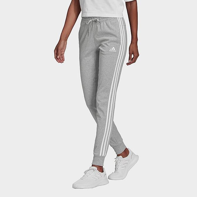 adidas Women's Essentials 3-Stripes Single Jersey Jogger Pants - ShopStyle
