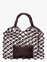 Thumbnail for your product : Stella McCartney red Knotted Faux Leather Tote Bag